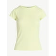 thumbnail image 5 of Free Assembly Women's and Women's Plus Pointelle Mini Tee with Short Sleeves, Sizes XS-4X, 5 of 5