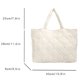 thumbnail image 3 of Bolsos Mujer Acolchado Hilo Bordado Tote Bag Ocio Diario (L) Blanco, 3 of 3