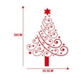 thumbnail image 6 of ABODELINE Christmas Tree Window Clings Stickers for Glass, Red Xmas Windows Static Stickers, DIY Wall Window Door Mural Showcase Decal Sticker, 6 of 6