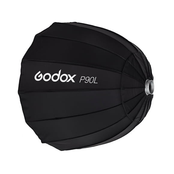 Graflsoa Godox P90L Lightweight Parabolic Softbox with Bowens Mount for Studio Lighting, Compact Design, High Saturation Light, Easy Setup, Durable Fiberglass Rods, Includes Carrying Bag (6-Pack)