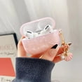 thumbnail image 3 of CASELIX AirPods Pro Case with Pearl Keychain Shell Pattern Cute Girls Woman Case for Airpods Pro Cases-Pink Pearl, 3 of 7