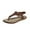 Brown, variant on CFLVAEK Thong Sandals for Women Summer Flip Flops Comfortable Ankle Strap Slip On Flat Sandals Beach Walking Flat Sandals Size 7