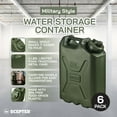 thumbnail image 2 of Scepter BPA Durable 5 Gallon 20 Liter Portable Water Storage Container, Green (6 Pack), 2 of 9