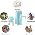 thumbnail image 2 of 18-Piece Microfiber Bath Towels Set - 6 Bath Sheet, 6 Hand Towels, 6 Washcloths, Soft, Highly Absorbent Bathroom Towel, Quick Dry & Less Lint Shower towel for Bathroom, Hotel, Spa, Dorm-Aquamarine, 2 of 13