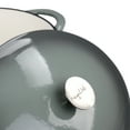 thumbnail image 3 of MegaChef 7 Quarts Oval Enameled Cast Iron Casserole in Gray, 3 of 3
