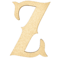thumbnail image 1 of Krafty Supply 20" Tall MDF Letter Z |1/4" Thick | Western Railroad | Wooden Letters | Craft Alphabet, 1 of 5