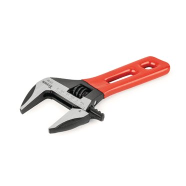 Titan 12140 Stubby Adjustable Wrench 6 Inch Compact 1-7/16 Jaw SAE Metric