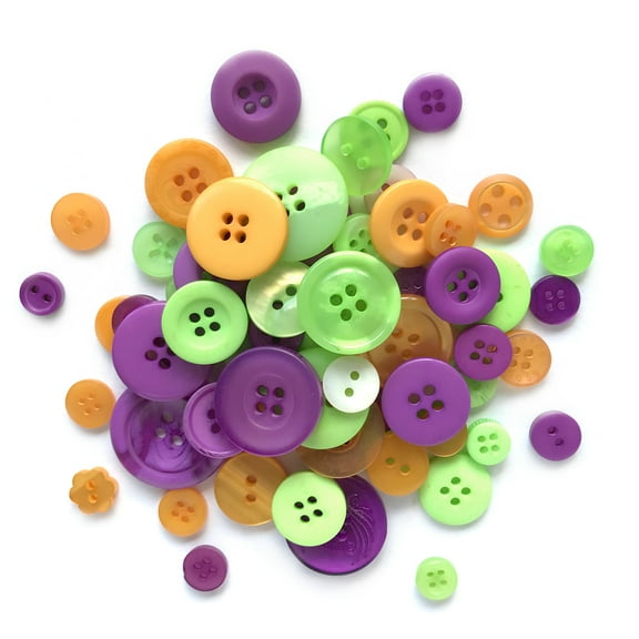 Buttons Galore Big Bag of Colorful Craft & Sewing Buttons - 150 buttons - Halloween