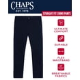thumbnail image 3 of Chaps Men's Pants - Straight Fit 5-Pocket Comfort Stretch Chino Pants for Men - Men's Fashion Straight Leg Cotton Chinos, Size 36W x 34L, American Navy, 3 of 6