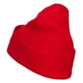 thumbnail image 2 of Kick Off Football Embroidered Long Beanie - Red OSFM, 2 of 5