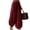 BW23_Wine, variant on Lumtrix Womens Balloon Harem Pants Pleated Summer Elastic Waist Baggy Pants Beach Vacation Cotton Linen Trousers Beige 3XL