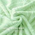 thumbnail image 4 of Whale Flotilla Fleece Throw Blanket for Couch, Soft Fluffy Sofa Bed Blanket with Vintage Pattern for All Season, Warm and Lightweight, 50x60 Inch, Light Green, 4 of 6
