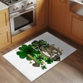 thumbnail image 2 of Bathroom Rugs 2x3 Ft, St. Patrick's Day Non Slip Area Rugs for Kitchen Bedroom Entryway, Spring Shamrock Leaf Gold Love Lucky Green Washable Carpet Runner Rug Floor Mats for Bedroom Home Decor, 2 of 8