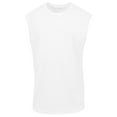 thumbnail image 1 of New Morning Studios Mens Plain Sleeveless T-Shirt, 1 of 2