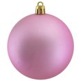 thumbnail image 3 of 32ct Matte Bubblegum Pink Shatterproof Christmas Ball Ornaments 3.25" (80mm), 3 of 4