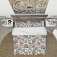 thumbnail image 2 of Designart 'Colourful Floral Paislery' Floral Duvet Cover Set, 2 of 4