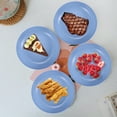 thumbnail image 6 of Dinner Plates under $5! kkbbma 5-Piece Dinner Plate Set, Durable Plastic Plates, Dishwasher Safe Dinnerware, Reusable Camping Plates, 6 of 8