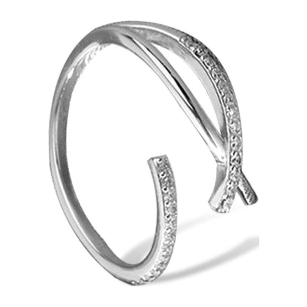 Anillo de moda de plata Sonducket para mujer anillos brillantes ajustables joyería aniversario de compromiso