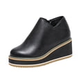 thumbnail image 3 of Willtoo Boots for Women Side‑Zipper Wedge Ankle Boots Thick Platform Elevated Booties Warm Winter Casual Outdoor Daily Shoes, 3 of 6