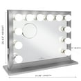 thumbnail image 6 of Impressions Vanity Starlight Plus LED Makeup Mirror with 12 LED Lights, Tabletop or Wall Mounted (Rose Gold), 6 of 27