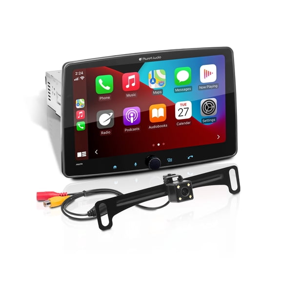Planet Audio P90CPAC Car Stereo System - A-Link-(Screen Mirroring), 9 Inch Single Din, Touchscreen, Bluetooth Head Unit, Radio Receiver, No CD Player, Backup Camera