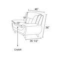 thumbnail image 6 of Trumanpick Leather Single Sofa Chair, Modern Comfy Sofa Couch for Living Room, Bedroom, Brown, 6 of 6