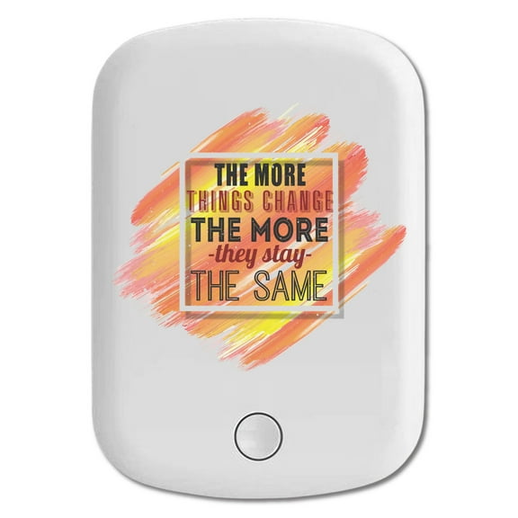 DistinctInk Magnetic Battery Pack, 5000 mAh Wireless Portable Charger with USB-C Cable, Compatible with MagSafe iPhone 14 / 13 / 12 Series - More Change More Same