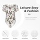 thumbnail image 4 of Fotbe Flowe Rooster Body de Mujer con Cuello Redondo y Mangas Cortas, Sin Mangas Ajustado, Suave, Cómodo y Básico-XX-Large, 4 of 7