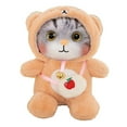 thumbnail image 1 of Jouet en Peluche Chat, Jolie Clochette, Doux, Coloré, Duveteux, Jouet en Peluche Chat pour Enfants, Anniversaire, Rose, 1 of 11