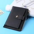 thumbnail image 3 of Yucurem 5pcs Women Fashion Solid Color Multi-slot PU Leather Wallet(Black), 3 of 10