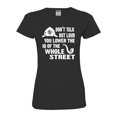 thumbnail image 1 of Womens Don't Talk Out Loud You Lower The IQ Deluxe Soft T-Shirt, 1 of 1
