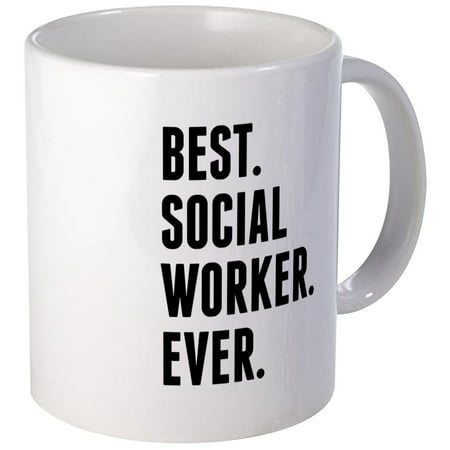 CafePress - Best Social Worker Ever Mugs - Unique Coffee Mug, Coffee Cup