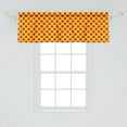 thumbnail image 2 of Ambesonne Polka Dot Window Valance, Energetic Round Shapes, 54" X 18", Earth Yellow Vermilion, 2 of 3