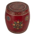 thumbnail image 2 of Butler Specialty Company Imani 17" Round Hand Painted Iron Drum Side Table - Red, 2 of 6