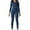 Dark Blue, variant on Fashion Plus Size Workout Sets for Women 2 Piece High Waisted Casual Spring Long Sleeve Round-Neck Blouses & Shirts Sets