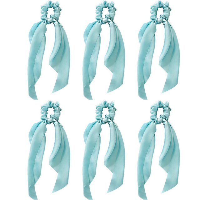 Lazos para el pelo para mujer: bandas elásticas para el pelo de satén de seda grandes, accesorios para el pelo, coleteros grandes y suaves de color blanco