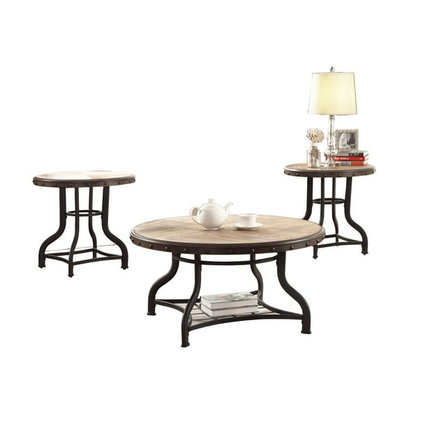 Crown Mark 3 Piece Cocktail Table Set
