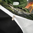 thumbnail image 4 of Metsweet Dino Tyrannosaurus Rex Twin Duvet Cover, Volcano Letter B Twin Bedding, Green Brown,Black Reversible,2pcs,1 Duvet Cover and 1 Pillowcase, 4 of 6