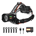 thumbnail image 3 of Lampara Led Recargable Potentes 100000 Lumen Con Luz Trasera Belug, Negro, 3 of 5