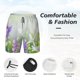thumbnail image 3 of Fotbe Purple Butterfly On Wild Traje de Baño para Hombre – Shorts de Natación de Secado Rápido con Forro y Bolsillos-Medium, 3 of 6