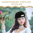 thumbnail image 2 of Boina francesa vintage: gorra negra estilo vendedor de periódicos para mujer. Boina ligera de poliéster para otoño e invierno, ideal para uso diario., 2 of 6