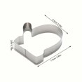 thumbnail image 2 of EXHUMKY Stainless Steel Cookie Molds Metal Cutters for Baking and Special Events, 2 of 8
