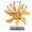 Gold, variant on Riousery 7 Blade Heat Powered Stove Fan Aluminum Alloy Thermoelectric Fireplace Fan for Wood Burners 8.66 inches / 22 cm Silver