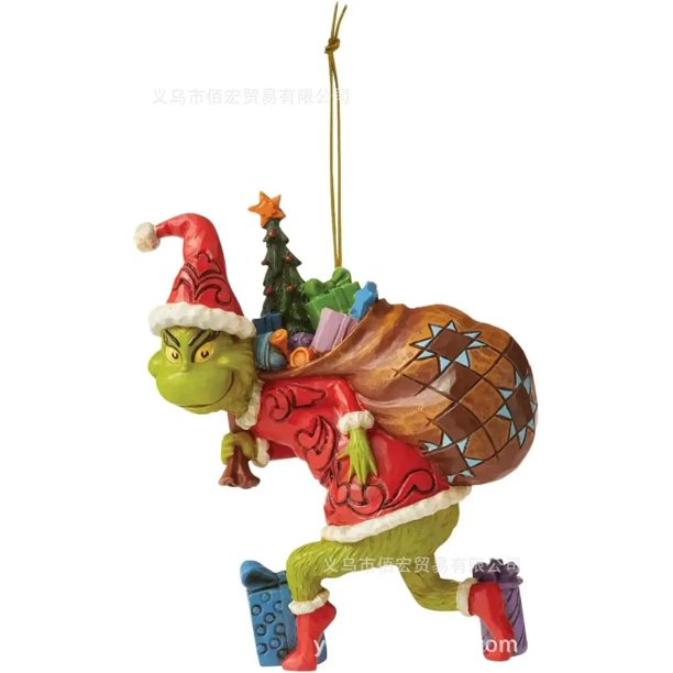 Colgante para árbol de Navidad de Disney Grinch, juguetes de dibujos animados acrílicos, colgante para el hogar, adornos, mochila, regalos de juguetes colgantes