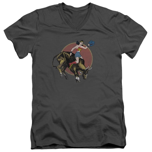 Jla - Bull Rider - Slim Fit V Neck Shirt - Small