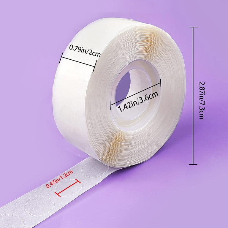 FEMITOM Glue Point Clear Balloon Glue Removable Adhesive Dots Double Sided Dots of Glue Tape for Balloons for Party or Wedding Decora