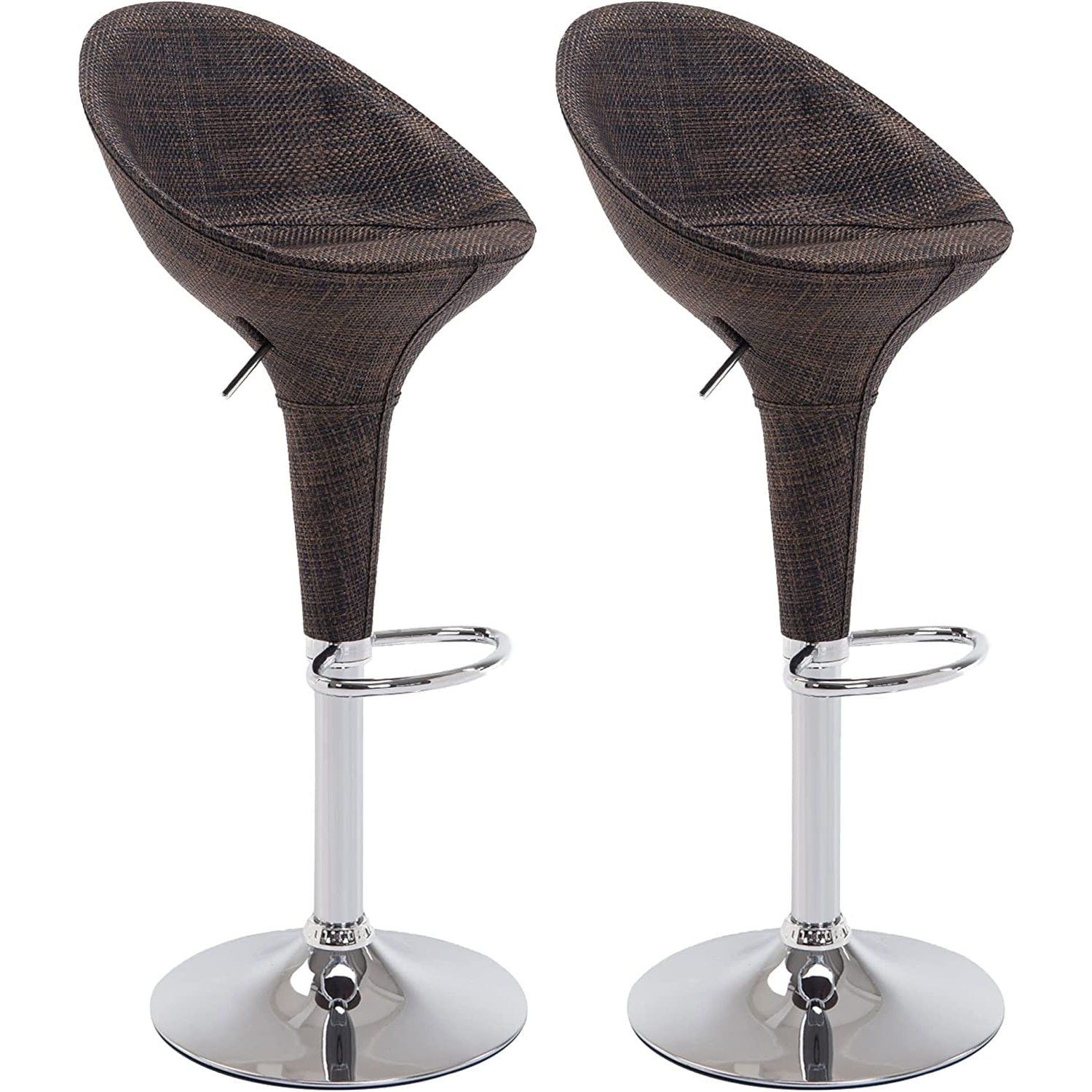 Island Breeze Rattan Wicker Adjustable Swivel Bar Stool - Set of 2