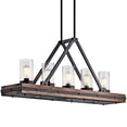 thumbnail image 3 of 43491AUB-Kichler Lighting-Colerne - 5 Light Linear Chandelier - with Lodge/Country/Rustic inspirations - 21 inches tall by 10.75 inches wide-Auburn, 3 of 6