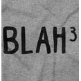 thumbnail image 2 of Funny Blah Cubed Snark Math Joke Plus Size Crewneck Graphic Tee Shirt Brisco Brands 4X, 2 of 5