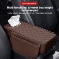 thumbnail image 2 of Cajas de pañuelos tipo reposabrazos para automóvil Almohadilla para reposabrazos Cubierta protectora de consola central con bolsillo de almacenamiento lateral Accesorios interiores para automóvil, 2 of 5